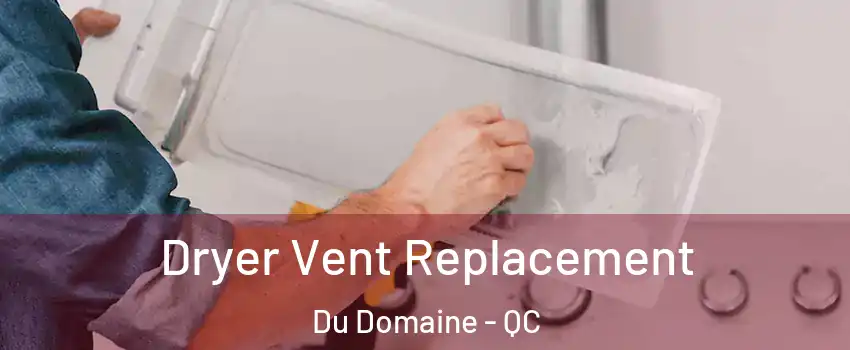 Dryer Vent Replacement Du Domaine - QC