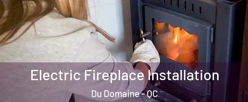 Electric Fireplace Installation Du Domaine - QC