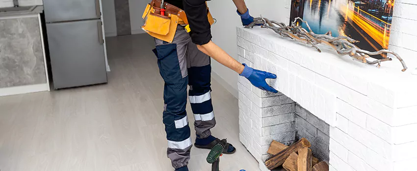 Outdoor Fireplace Restoration in Mascouche, Quebec