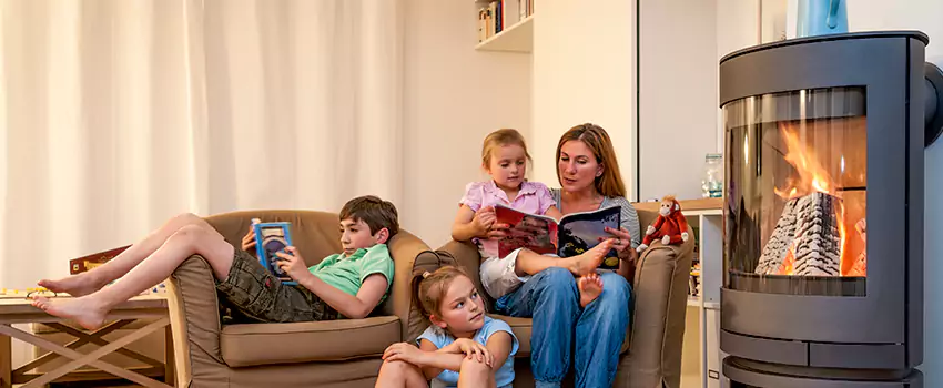 Outdoor Morso Fireplace Broken Screen Replacement in Mascouche, Quebec